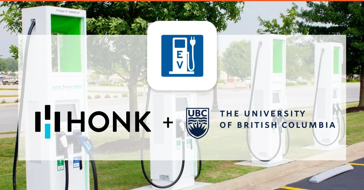 UBC EV Charging | HONK and UBC launch contactless EV Charging