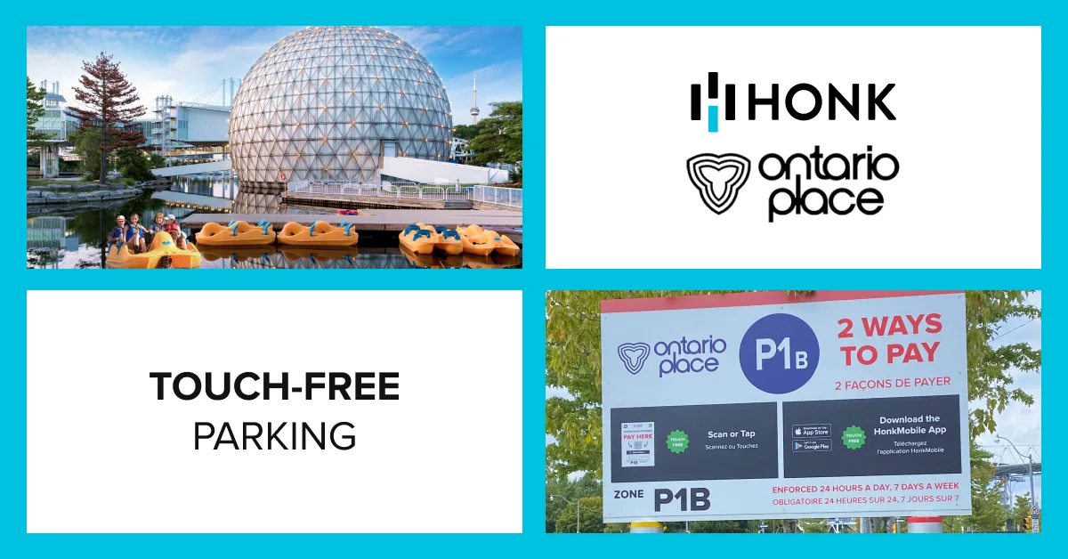 Ontario Place launches HONK's contactless parking payments.