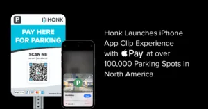 HONK launches Apple App Clips to make parking faster and easier.